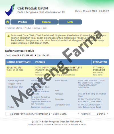 Tablet Hisap VITACIMIN Blueberry - Menteng Farma