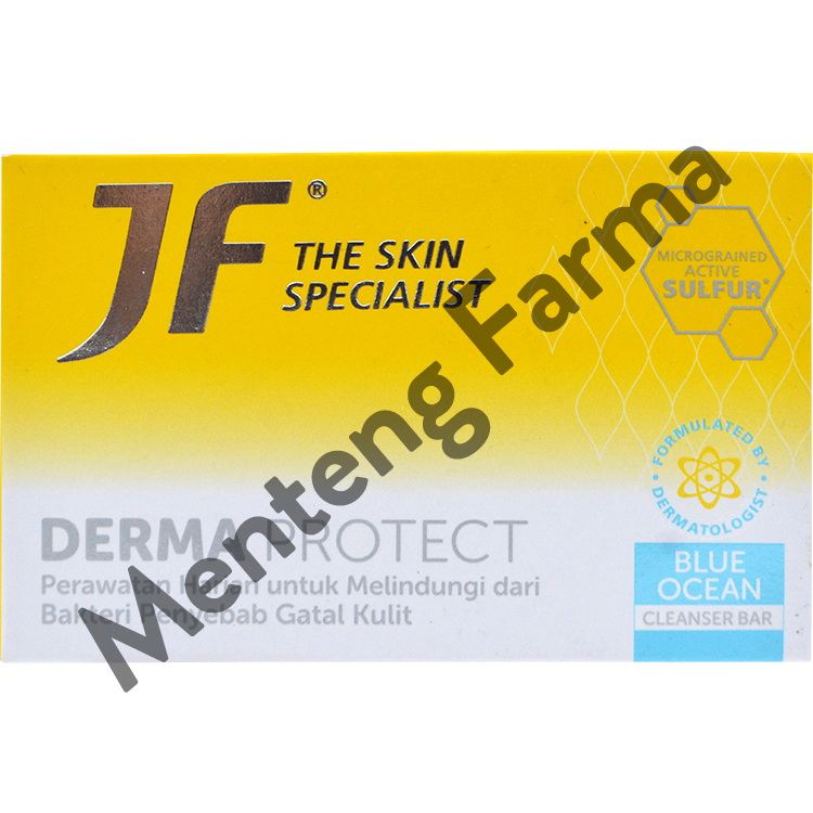 JF Derma Protect Blue Ocean Cleanser Bar 90 Gr - Sabun Antibakteri untuk Gatal Gatal Kulit - Menteng Farma