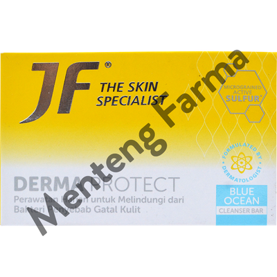 JF Derma Protect Blue Ocean Cleanser Bar 90 Gr - Sabun Antibakteri untuk Gatal Gatal Kulit - Menteng Farma