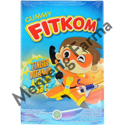 Fitkom Gummy Multivitamin 4 Sachet - Asupan Multivitamin Harian Anak - Menteng Farma