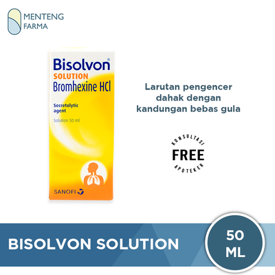 Bisolvon Solution 50 ML - Larutan Pengencer Dahak - Menteng Farma