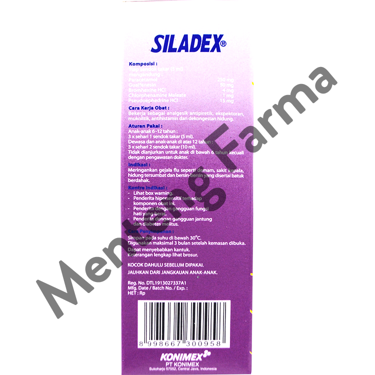 Siladex Flu 60 mL - Obat Pereda Gejala Flu Batuk - Menteng Farma