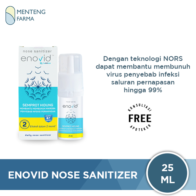 Enovid Nose Sanitizer Semprot Hidung - Obat Semprot Hidung Dengan NORS - Menteng Farma