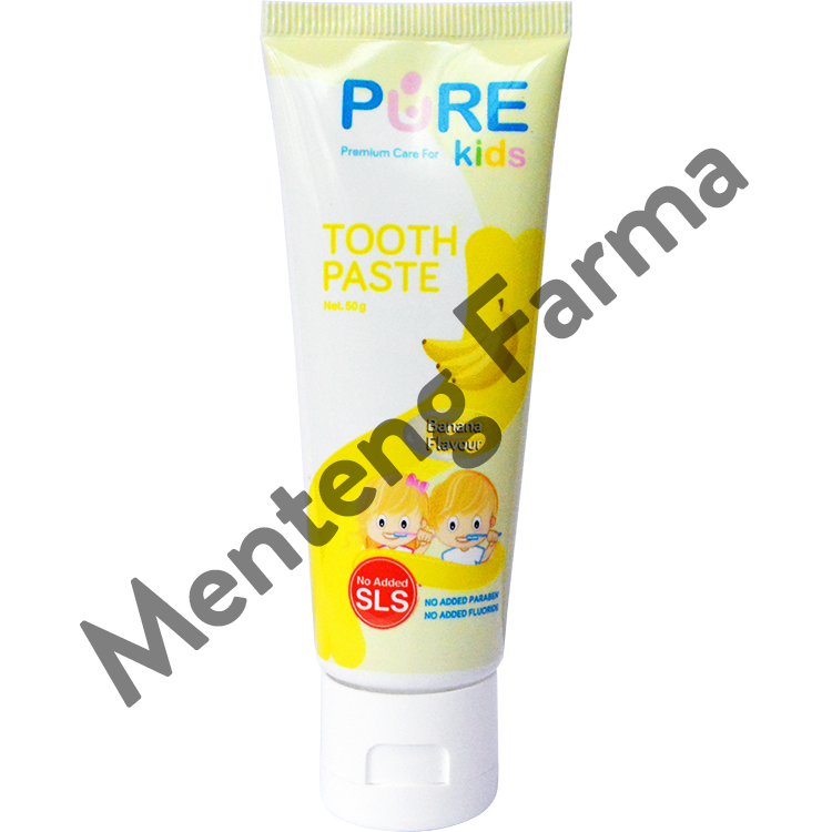 Pure Kids Toothpaste Banana 50 Gram - Pasta Gigi Anak Tanpa Detergen ...