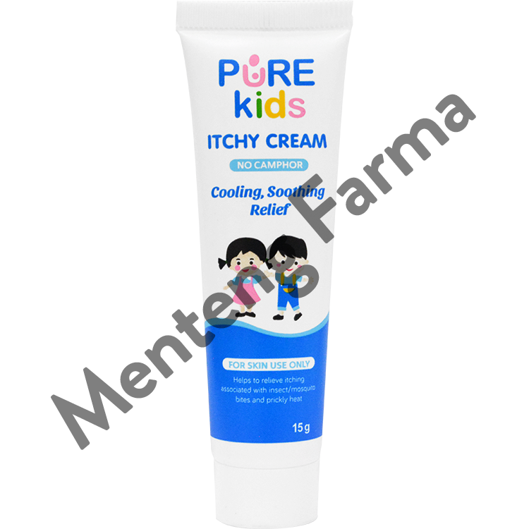 Pure Kids Itchy Cream 15 Gram - Pereda Gatal dan Biang Keringat Anak - Menteng Farma