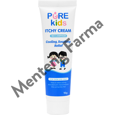 Pure Kids Itchy Cream 15 Gram - Pereda Gatal dan Biang Keringat Anak - Menteng Farma