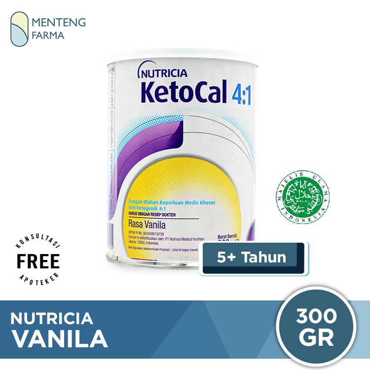KetoCal 4:1 Vanilla 300 Gram - Susu Keperluan Medis Khusus Diet Ketoge ...