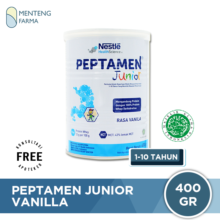 Peptamen Junior 400 Gram - Susu Formula Khusus Anak Dengan Gangguan Pencernaan - Menteng Farma