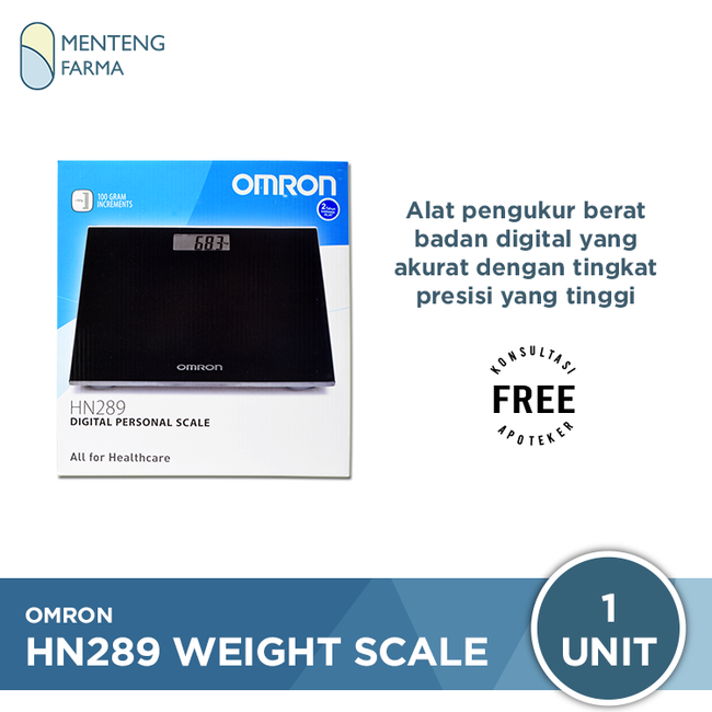 Omron HN-289 Weight Scale Black - Timbangan Badan Digital - Menteng Farma