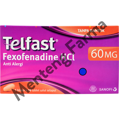 Telfast 60 Mg 10 Tablet - Obat Rhinitis Alergi - Menteng Farma