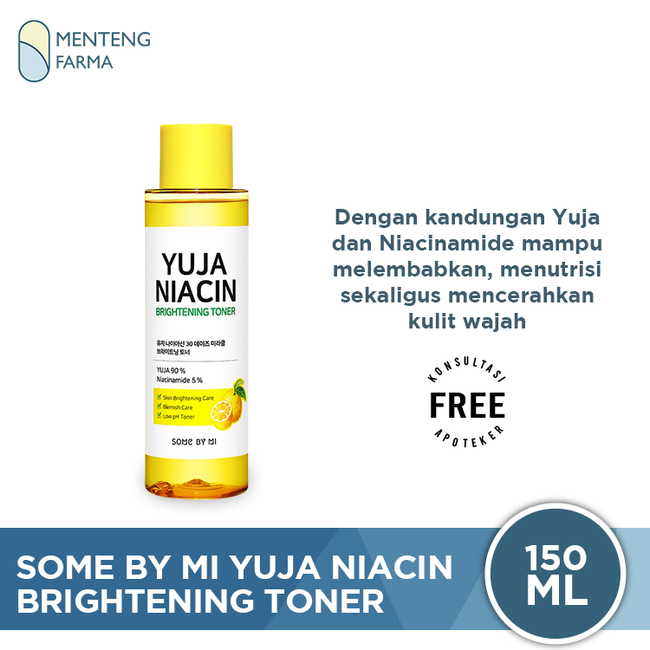 SOME BY MI Yuja Niacin 30 Days Miracle Brightening Toner 150 mL - Toner Pencerah dan Anti-Aging - Menteng Farma