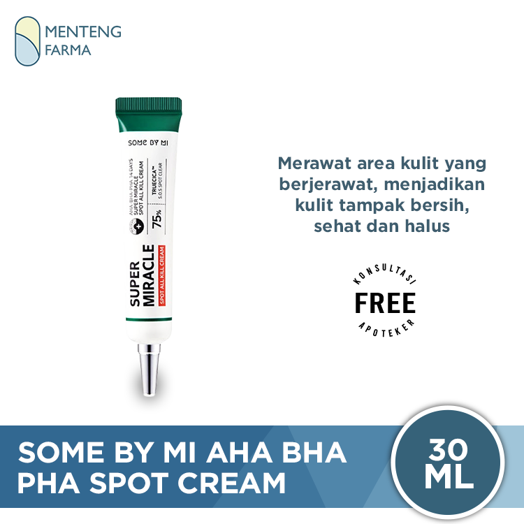 SOME BY MI Super Miracle Spot All Kill Cream 30 mL - Spot Cream Khusus Kulit Berjerawat - Menteng Farma