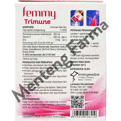 Femmy Trimune 6 Sachet - Memelihara Daya Tahan Tubuh - Menteng Farma