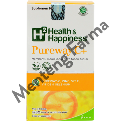 H2 Pureway C+ 30 Tablet - Suplemen Vitamin C Untuk Daya Tahan Tubuh - Menteng Farma