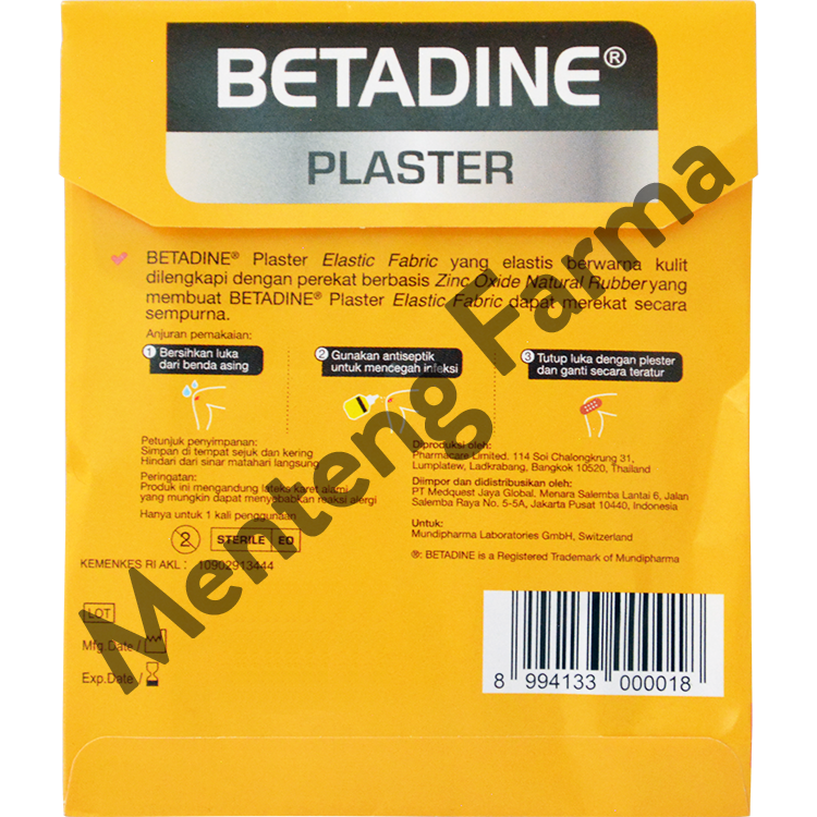 Betadine Plaster Elastic Fabric Isi 5 Pcs - Plaster Luka - Menteng Farma