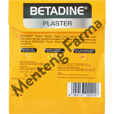 Betadine Plaster Elastic Fabric Isi 5 Pcs - Plaster Luka - Menteng Farma