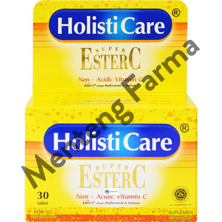 Holisticare Ester C 30 Tablet - Suplemen Vitamin C & Daya Tahan Tubuh - Menteng Farma