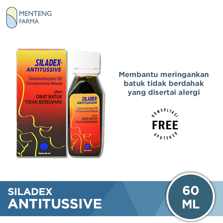 Siladex Antitussive (Siladex Batuk Tidak Berdahak) 60 mL - Menteng Farma