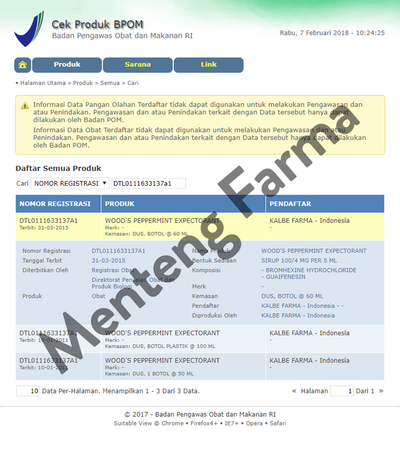 Woods Peppermint Expectorant 60 mL - Menteng Farma