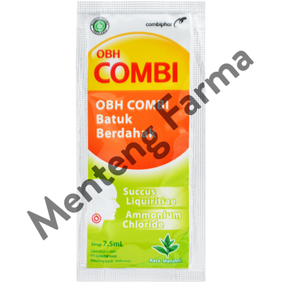 OBH Combi Batuk Berdahak Sachet 7.5 mL - Melegakan Tenggorokan - Menteng Farma