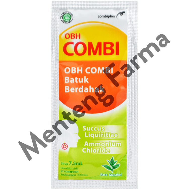 OBH Combi Batuk Berdahak Sachet 7.5 mL - Melegakan Tenggorokan - Menteng Farma