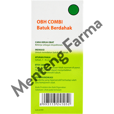 OBH Combi Batuk Berdahak Sachet 7.5 mL - Melegakan Tenggorokan - Menteng Farma