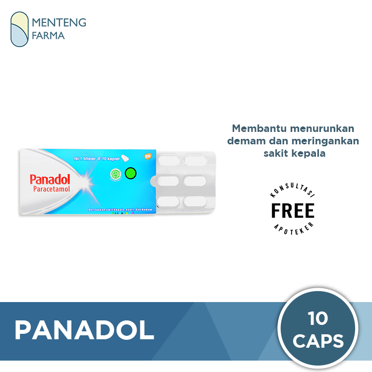 Panadol - Obat Penurun Panas, Pereda Nyeri, Sakit Kepala, Sakit Gigi - Menteng Farma