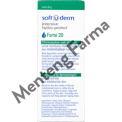 Soft U Derm Intensive Hydro Forte 40 Gram - Krim Pelembab Kulit Kering - Menteng Farma