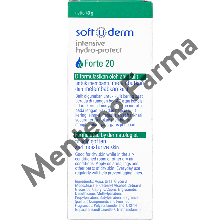 Soft U Derm Intensive Hydro Forte 40 Gram - Krim Pelembab Kulit Kering - Menteng Farma