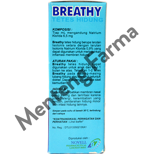 Breathy Nasal Drops 30 mL - Obat Tetes Hidung Khusus Anak dan Bayi - Menteng Farma