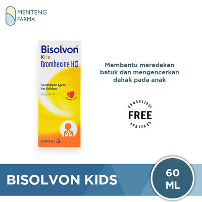 Bisolvon Kids Sirup 60 ML - Obat Pereda Batuk Anak - Menteng Farma