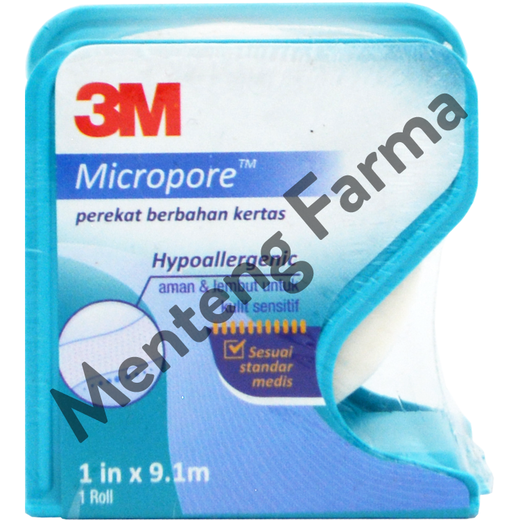 Plaster Roll 3M Nexcare Micropore 1 In x 9.1 m - Plaster Perban Luka - Menteng Farma