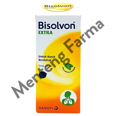 Bisolvon Extra Sirup 60 ML - Pereda Batuk dan Mengencerkan Dahak - Menteng Farma