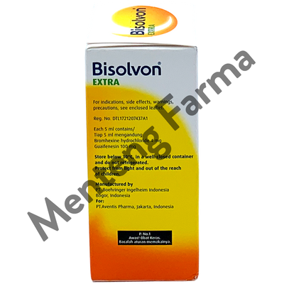 Bisolvon Extra Sirup 60 ML - Pereda Batuk dan Mengencerkan Dahak - Menteng Farma