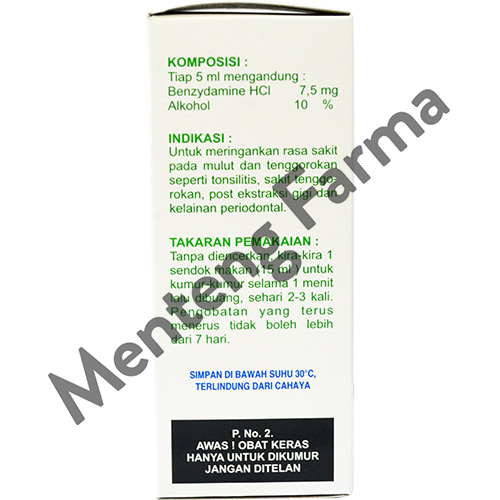 Tantum Verde Oral Rinse 60 mL - Obat Kumur Mulut dan Tenggorokan - Menteng Farma