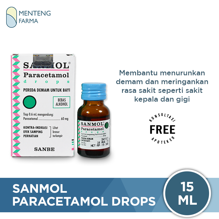 Sanmol Paracetamol Drops (Sanmol Paracetamol Tetes) - Menteng Farma