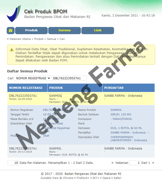 Sanmol Paracetamol Sirop - Obat Penurun Panas / Demam Anak - Menteng Farma