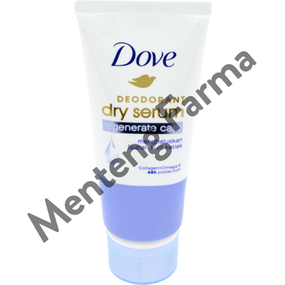 Dove Deodorant Dry Serum Regenerate Care Collagen + Omega 6 50 ML - Menghaluskan lipatan ketiak - Menteng Farma