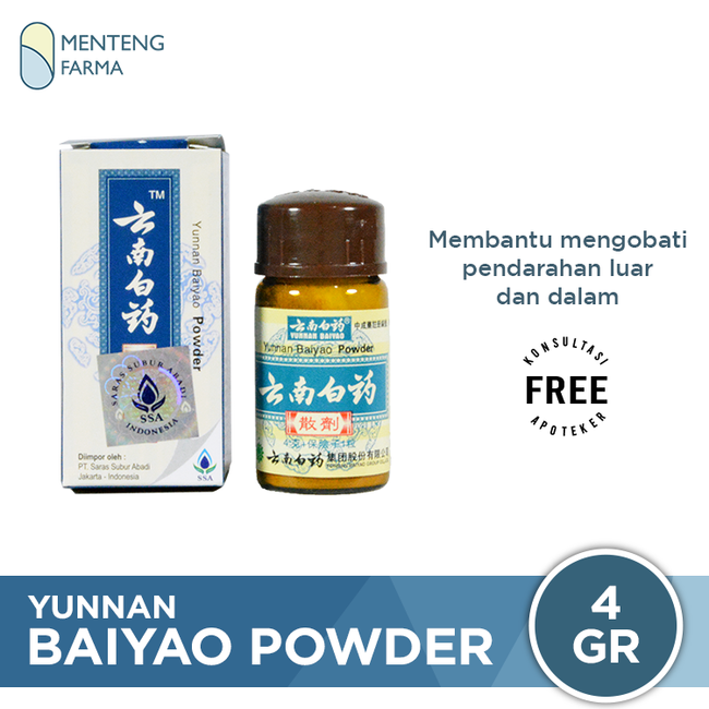 Yunnan Baiyao Powder - Menteng Farma