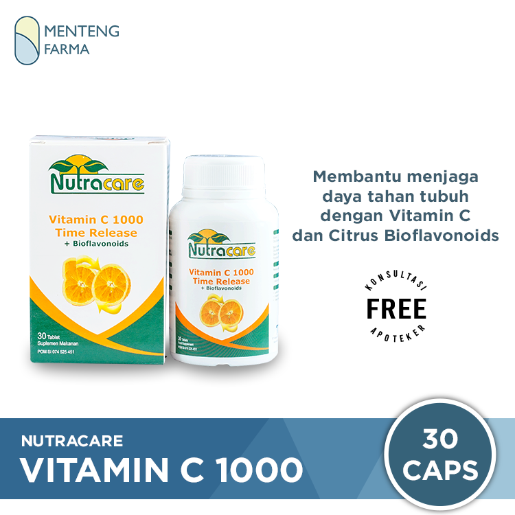 Nutracare Vitamin C 1000 Time Release + Bioflavonoids - Menteng Farma