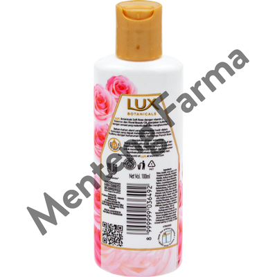 Lux Botanicals Sabun Mandi Cair Soft Rose 100 ML - Sabun Kecantikan dengan Vitamin C Essence - Menteng Farma