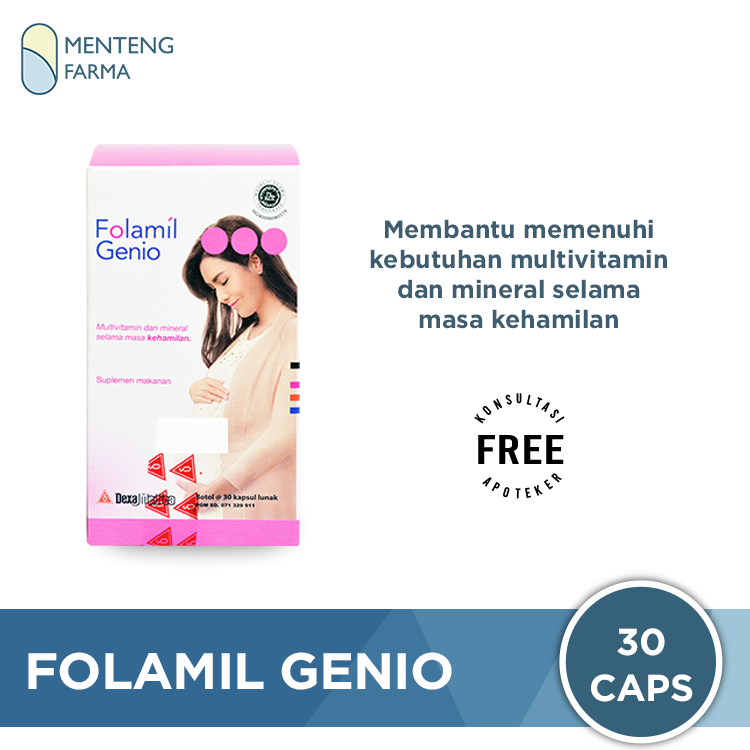 Folamil Genio - Multivitamin dan Mineral Khusus Ibu Hamil - Menteng Farma