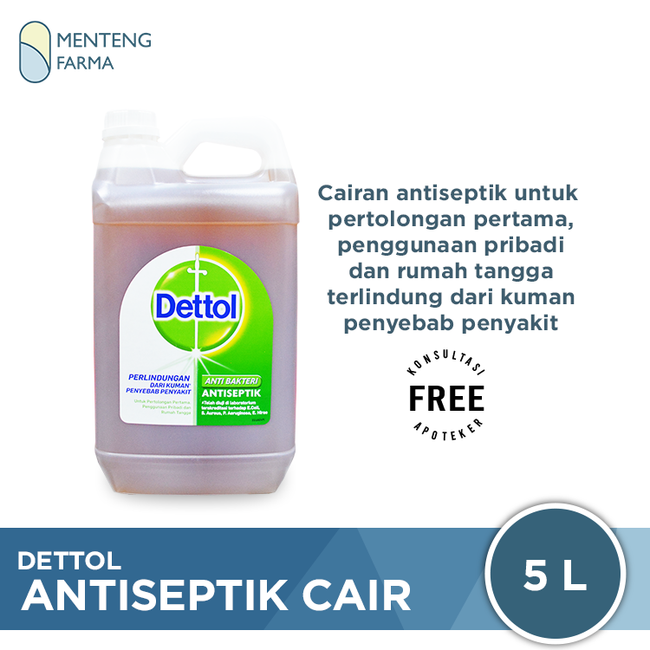 Dettol Antiseptik Cair 5 Liter - Menteng Farma
