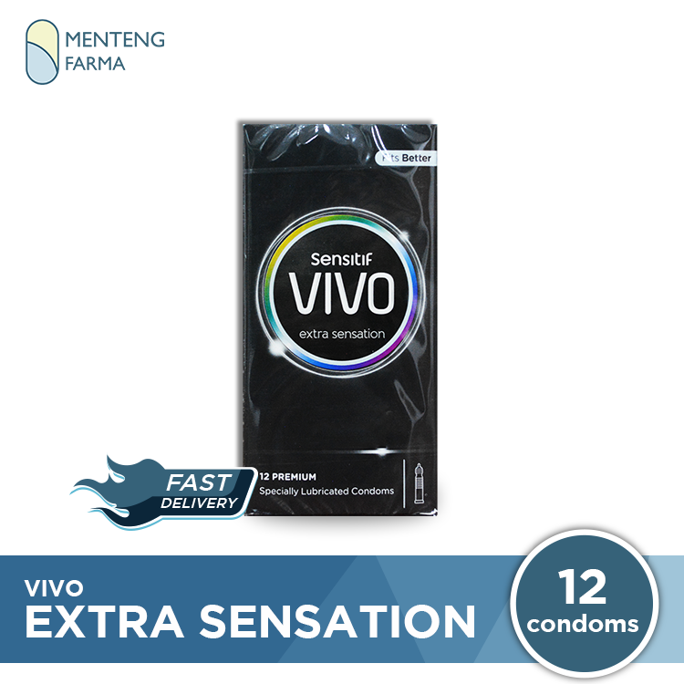 Kondom Vivo Extra Sensation Isi 12 - Menteng Farma