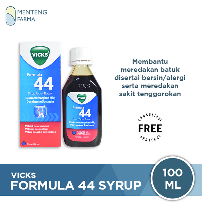 Vicks Formula 44 Sirup Obat Batuk 100 mL - Menteng Farma