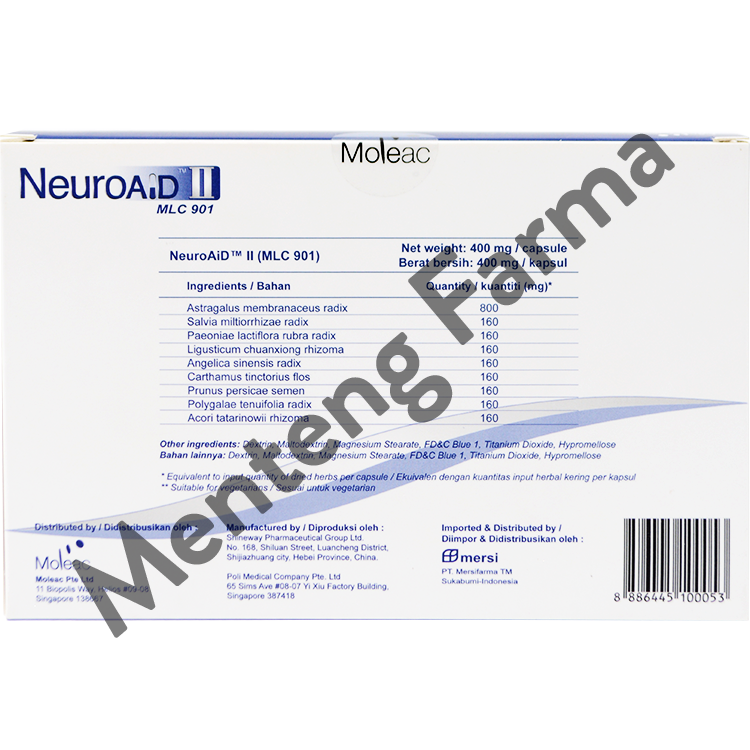 Neuroaid II MLC 901 Strip 12 Kapsul Apotek Neuroaid II MLC 901 Strip 12 Kapsul Apotek