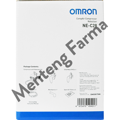 Omron Nebulizer NE C28 - Alat Uap Pernapasan / Alat Inhalasi Portable - Menteng Farma