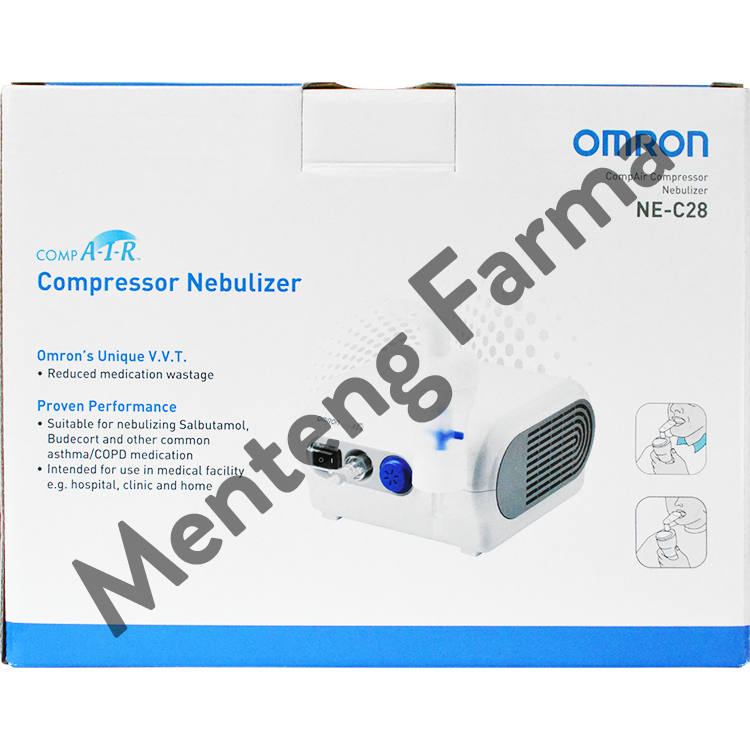 Omron Nebulizer NE C28 - Alat Uap Pernapasan / Alat Inhalasi Portable - Menteng Farma