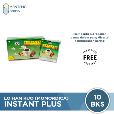 Lo Han Kuo (Momordica) Ginseng Chrysan Instant Plus Isi 10 Sachet - Pereda Panas Dalam & Tenggorokan - Menteng Farma