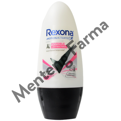 Rexona Anti-Perspirant Deodorant Roll On Invisible + Antibacterial 45 ML - Anti Noda Pada Pakaian - Menteng Farma